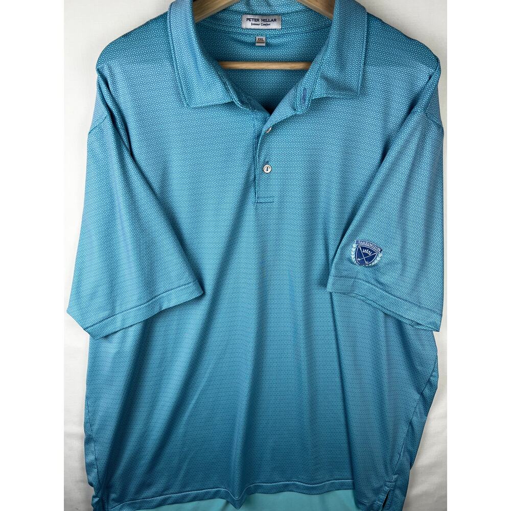 Peter Millar Men's Size XXL Polo Golf Shirt Casual Collared Short Sleeve